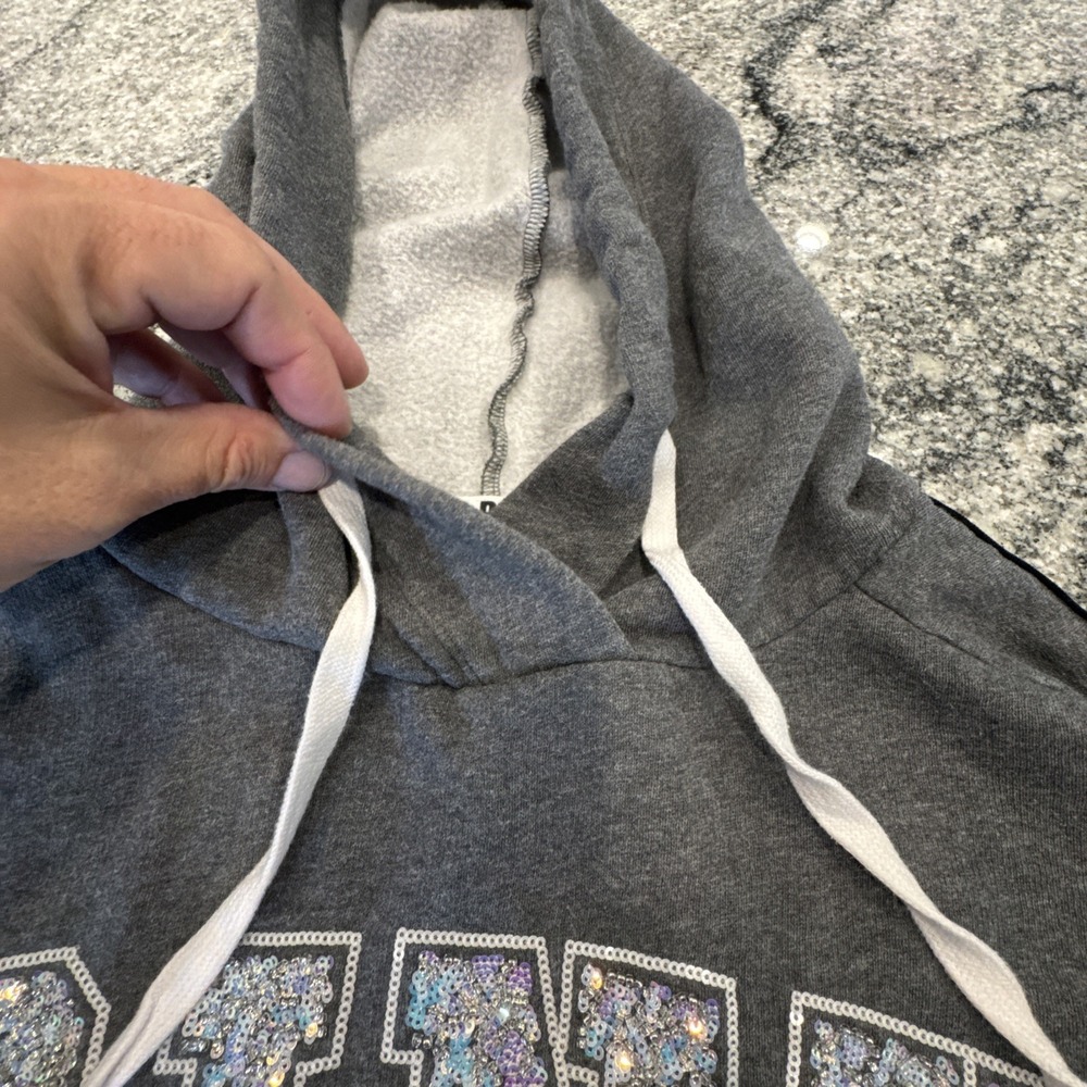 VICTORIA SECRET PINK SEQUENCE EMBROIDERED‎ Sweater Hoodie XS Limited Edition #80 - Picture 11 of 16
